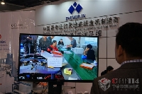 溫州正潤(rùn)展位前的LED視頻播放